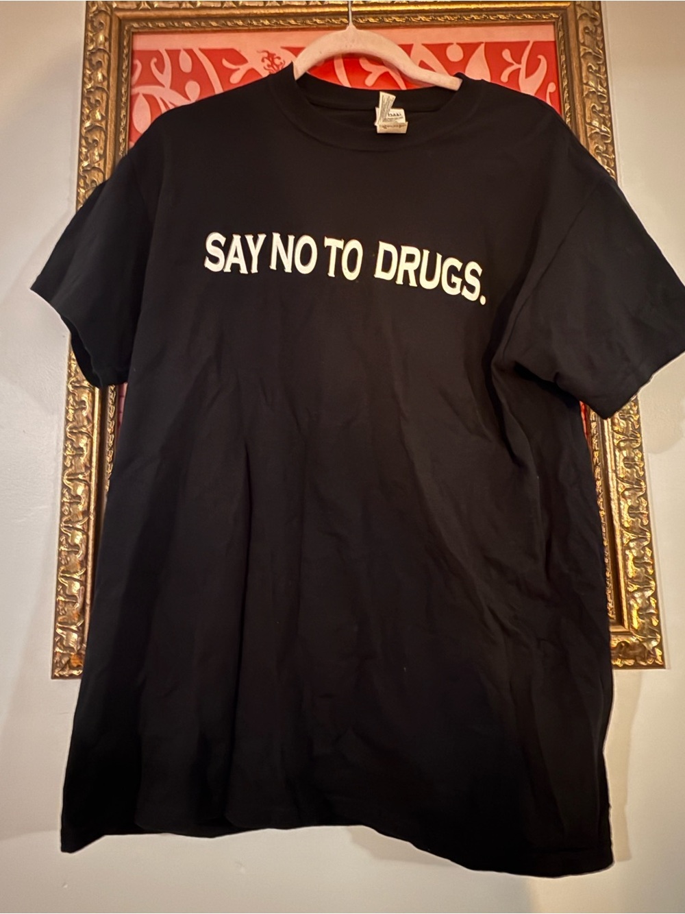 Say No to Drugs. Black Graphic Tee